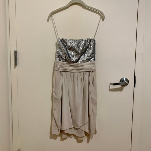 Alice + Olivia - Maggie Sequin and Silk Dress - Picture 4 of 10